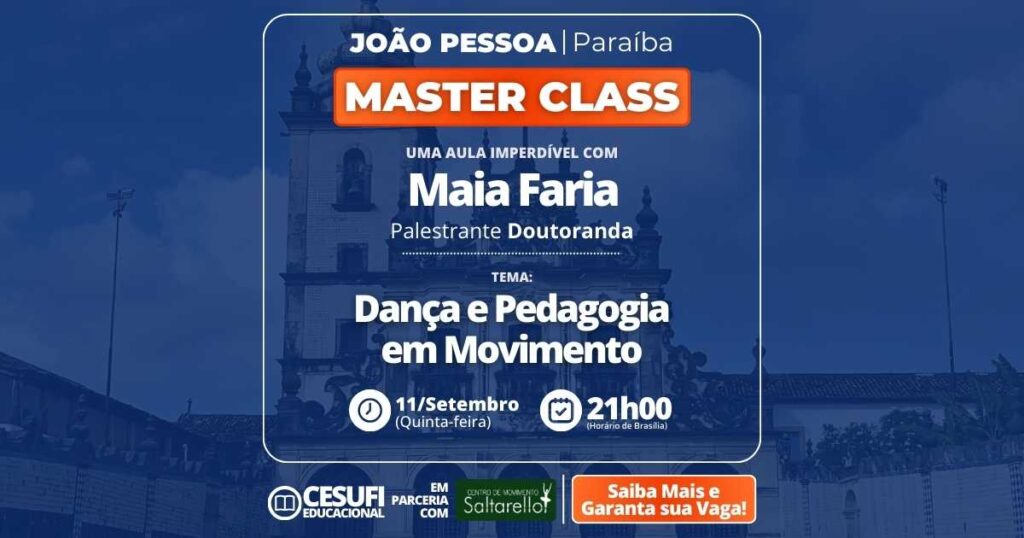 Master Class CESUFI Educacional - Polo JOÃO PESSOA PB